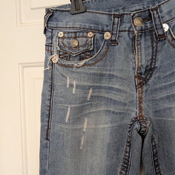 True Religion Men's  Relaxed Straight  Size 34 Blue - Picture 3 of 16